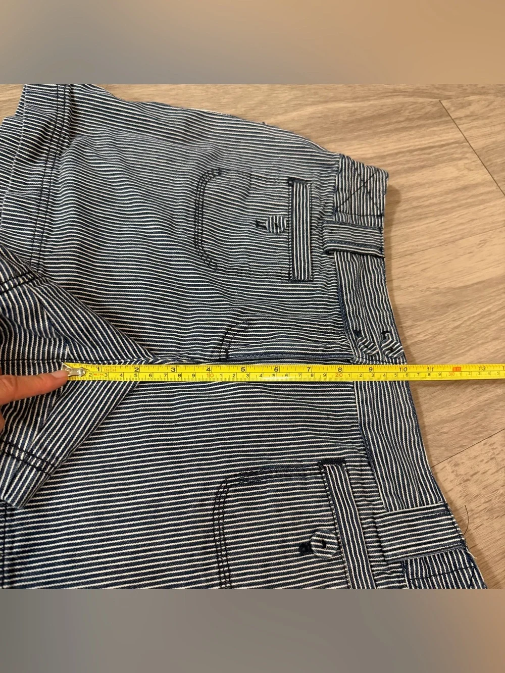 Ann Taylor Loft,  Pinstripe Railroad Stripe Shorts | Women’s 8